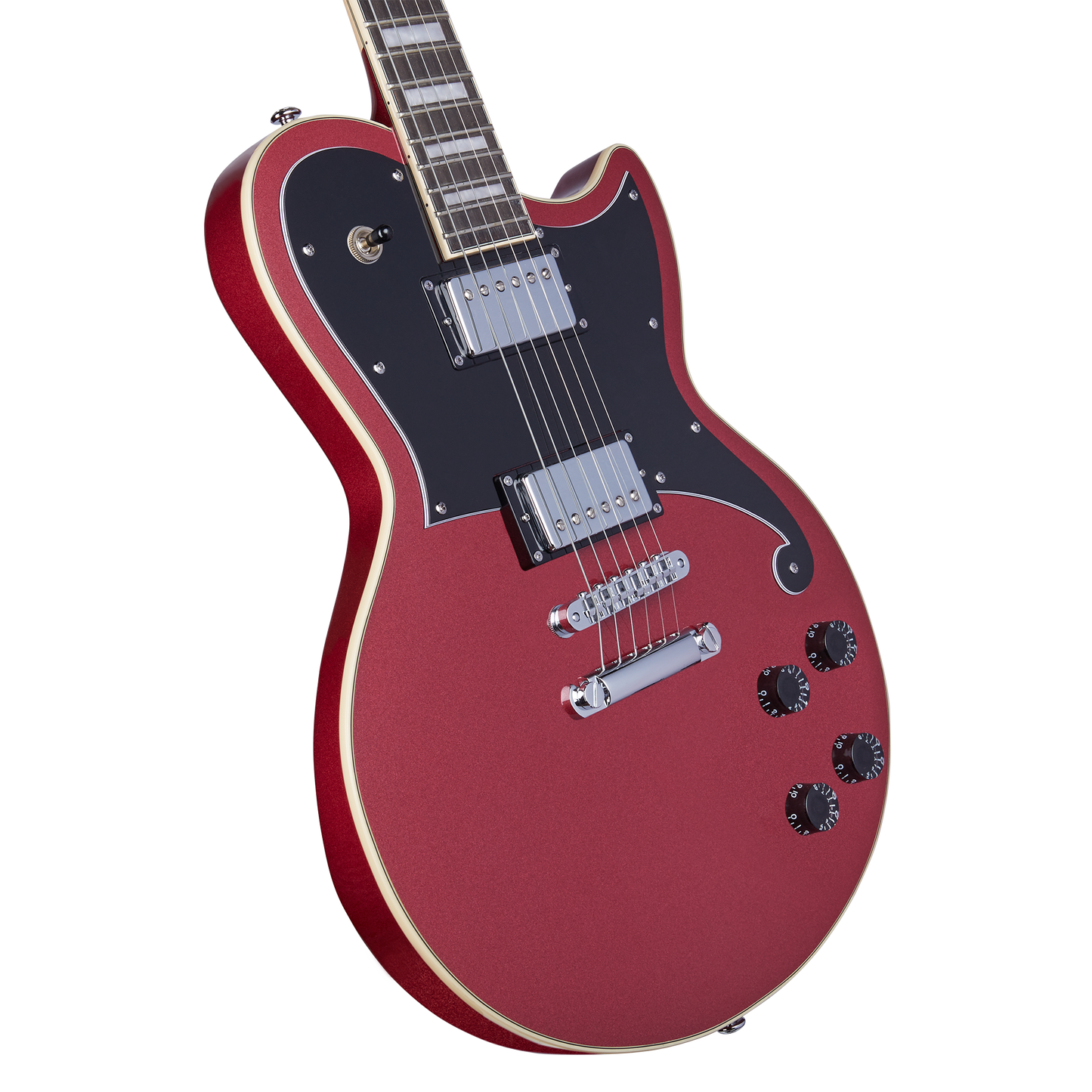 D'Angelico Premier Atlantic Electric Guitar - Oxblood with Stopbar Tailpiece