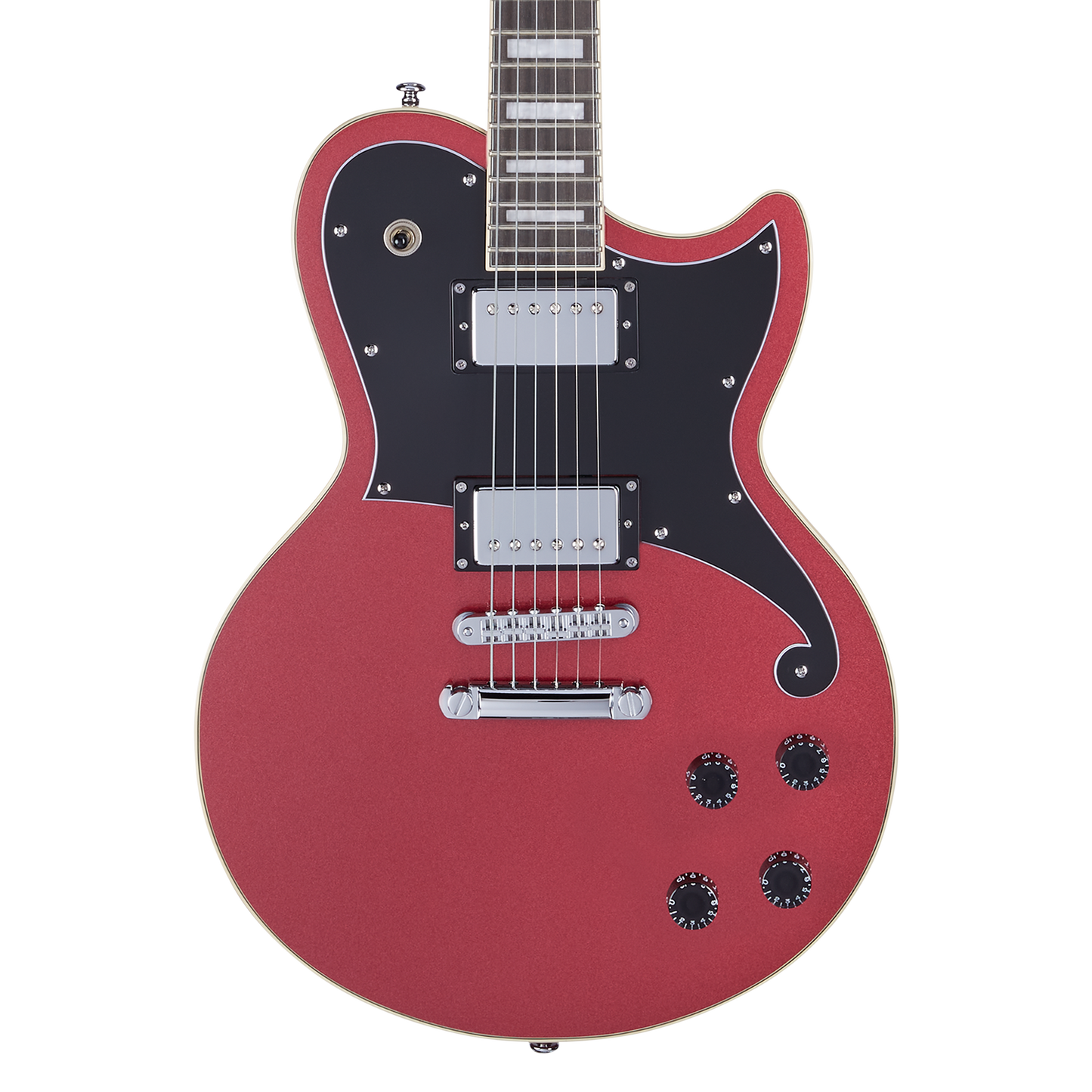 D'Angelico Premier Atlantic Electric Guitar - Oxblood with Stopbar Tailpiece